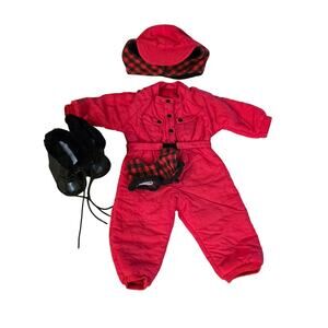 American Girl Doll DOGSLEDDING RED SNOWSUIT, HAT, GLOVES, BOOTS Pleasant Company